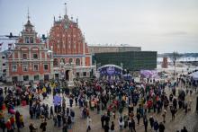 Iedzīvotāji Rīgā (Meteņu svinības)